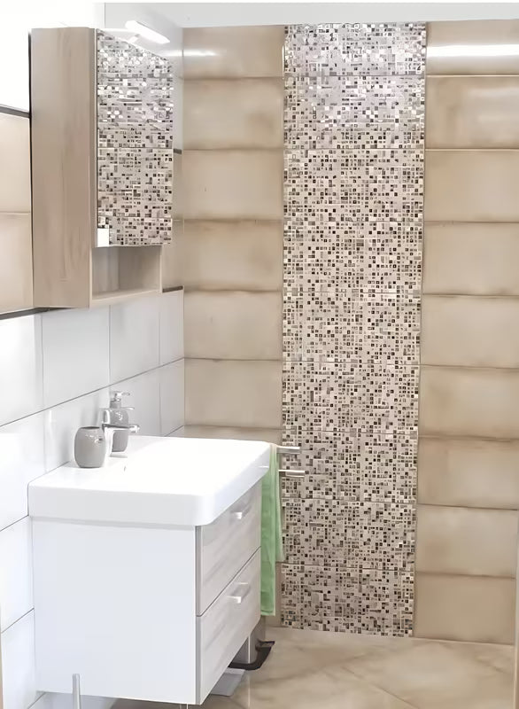 Ormarić s Ogledalom Naturel Vario u dekoru hrast bardolino sa zrcalnim vratima