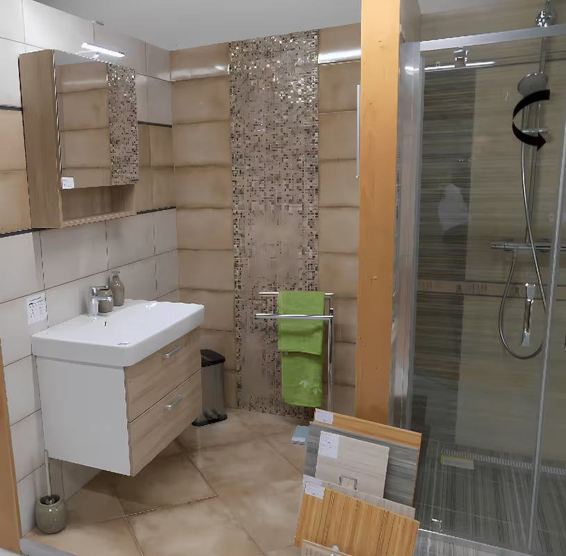 Ormarić s Ogledalom Naturel Vario u dekoru hrast bardolino s policama