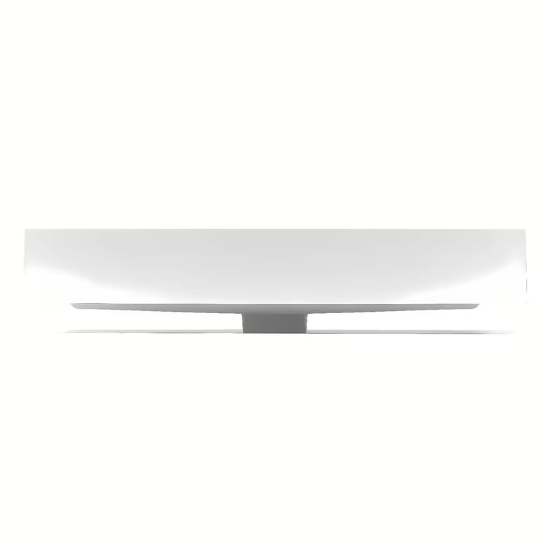 Naturel Verona umivaonik za kupaonski ormarić od lijevanog mramora s preljevom, bijela izvedba