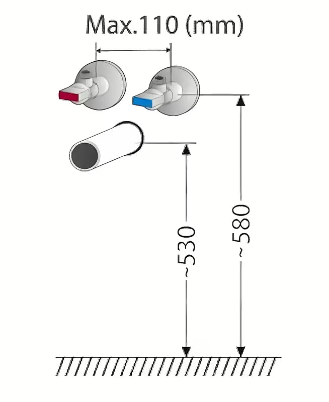 Bijeli sjajni ormarić s umivaonikom Naturel Verona s velikom ladicom i umivaonikom od lijevanog mramora.