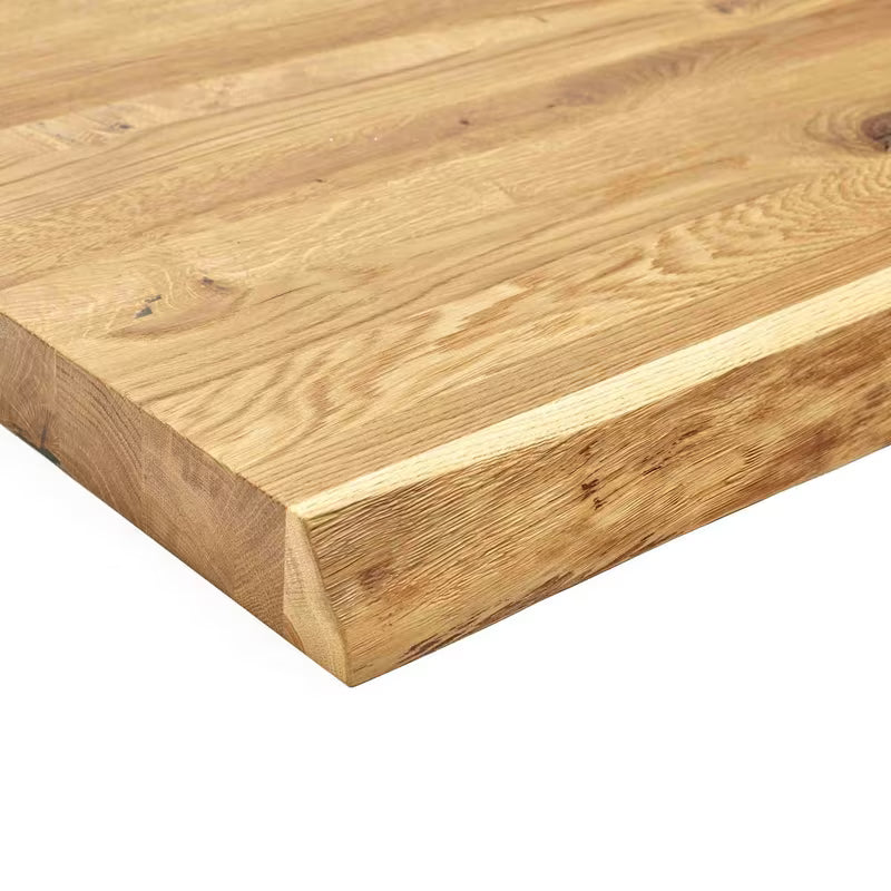 Masivna hrastova ploča za umivaonik Naturel Wood s površinskom obradom uljem s tvrdim voskom
