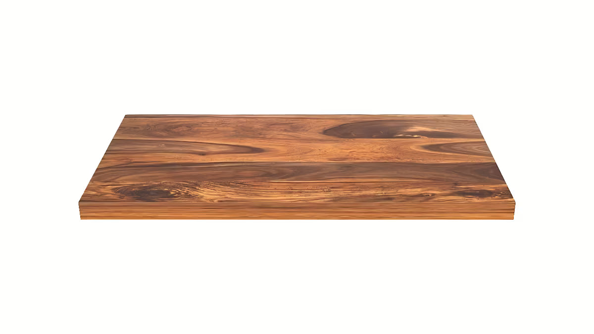 Pokrovna ploča Naturel Wood od masivnog palisandrovog drva s lakiranom površinom