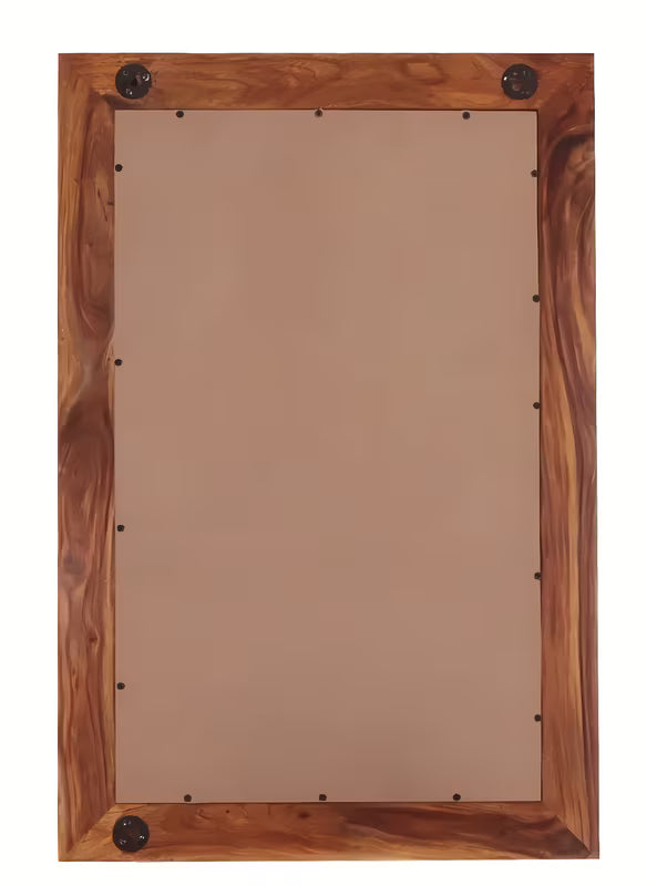 Zidno ogledalo Naturel Wood 60x90 cm od masivnog palisandera u toplim smeđim tonovima