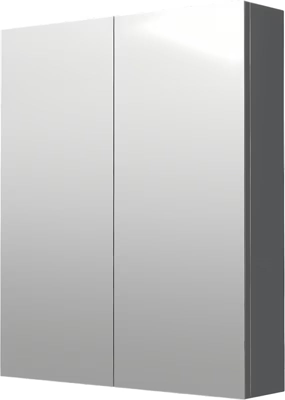Ormarić s Ogledalom Naturel 60x72 cm u sivo-srebrnoj boji s dvojim zrcalnim vratima