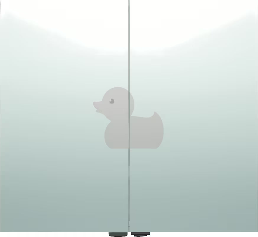 Ormarić s Ogledalom Naturel 80x72 cm u sivo-srebrnoj boji s dvojim zrcalnim vratima