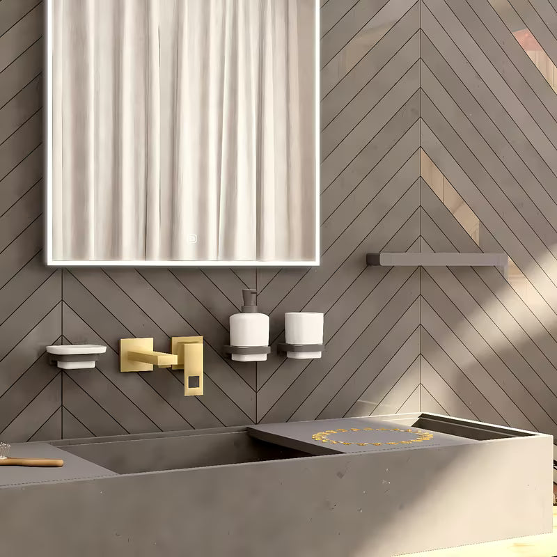 Nimco Maya dozator za tekući sapun u mat crnoj obradi s keramičkom posudicom