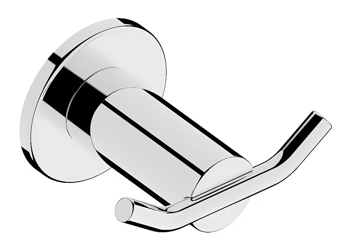 Dvostruka Kuka Novaservis Ferro Smile u izvedbi od poliranog nehrđajućeg čelika pro kupaonicu i WC školjke