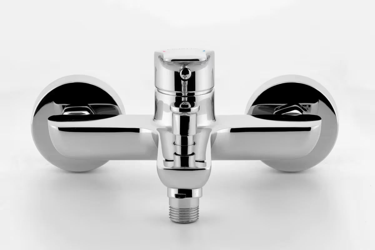 Kromirana zidna miješalica za kadu Novaservis Metalia 54 s kadnim setom s ručnim tušem