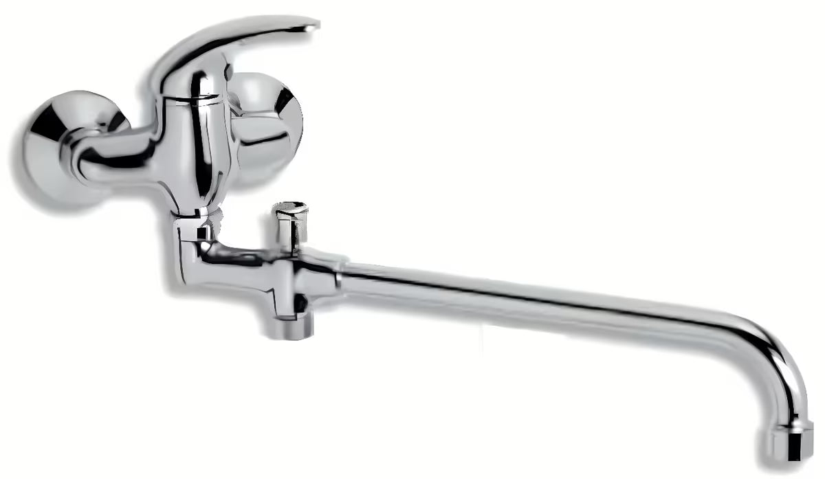 Novaservis Metalia 55 jednoručna baterija zidna miješalica za kadu u krom izvedbi bez tuš seta.