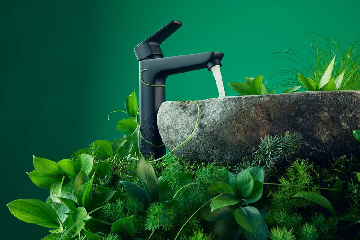 Novaservis Metalia 58 jednoručna baterija stojeća miješalica za umivaonik u crnoj boji s mat završnom obradom