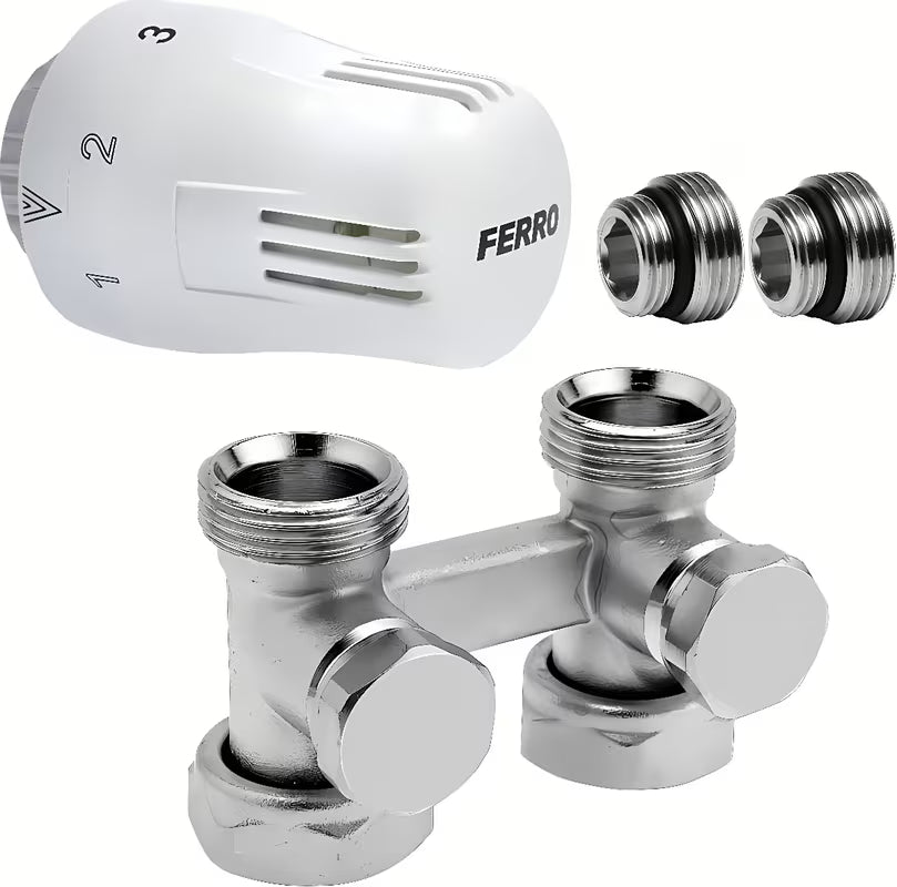 Novaservis termostatski ventil u bijeloj boji