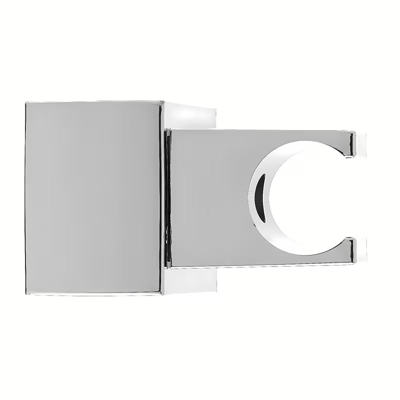 Kromirani zidni nosač ručnog tuša Optima u četvrtastom dizajnu sa zakretnim zglobom