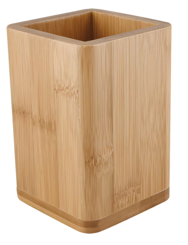 Samostojeći bambus posuda Optima Latia jednostavnog dizajna za kupaonicu.