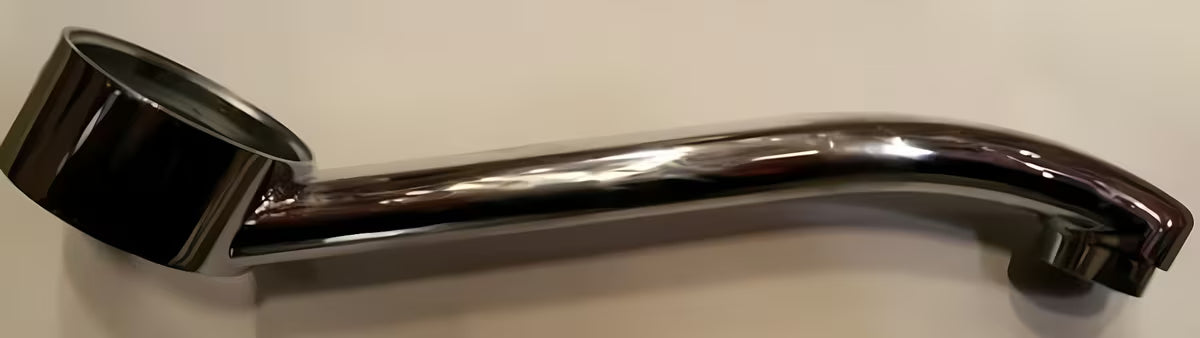 Kromirani izljev za slavinu Optima Lavela od mesinga, zaobljenog dizajna