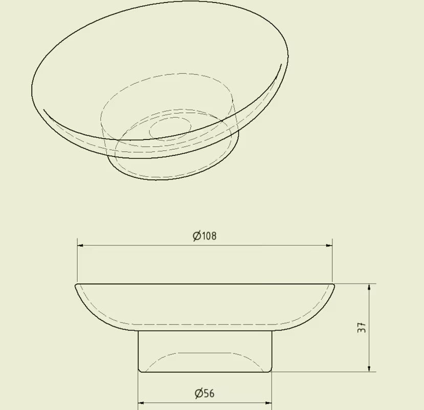 Prozirni zamjenski posuda za sapun Optima pro kupaonski dodaci SPI39, HAP39, SIM39 i SADADOPL, ilustrativna fotografija.