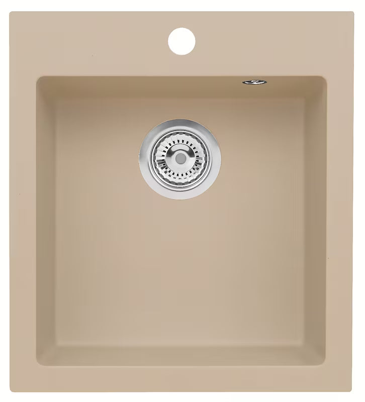 Granitni sudoper Optima Pablo pro za nadgradnu ugradnju, bež mat izvedba