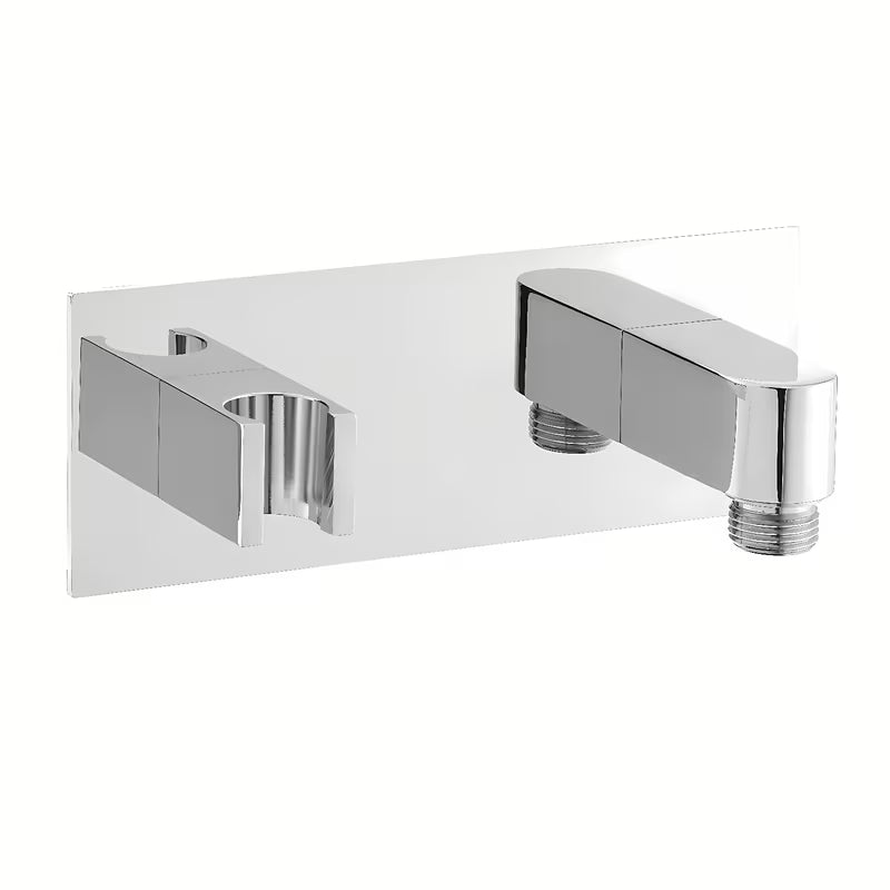 Optima podžbukni priključak tuševi u kromu s držačem ručne tuševi u zaobljenom dizajnu