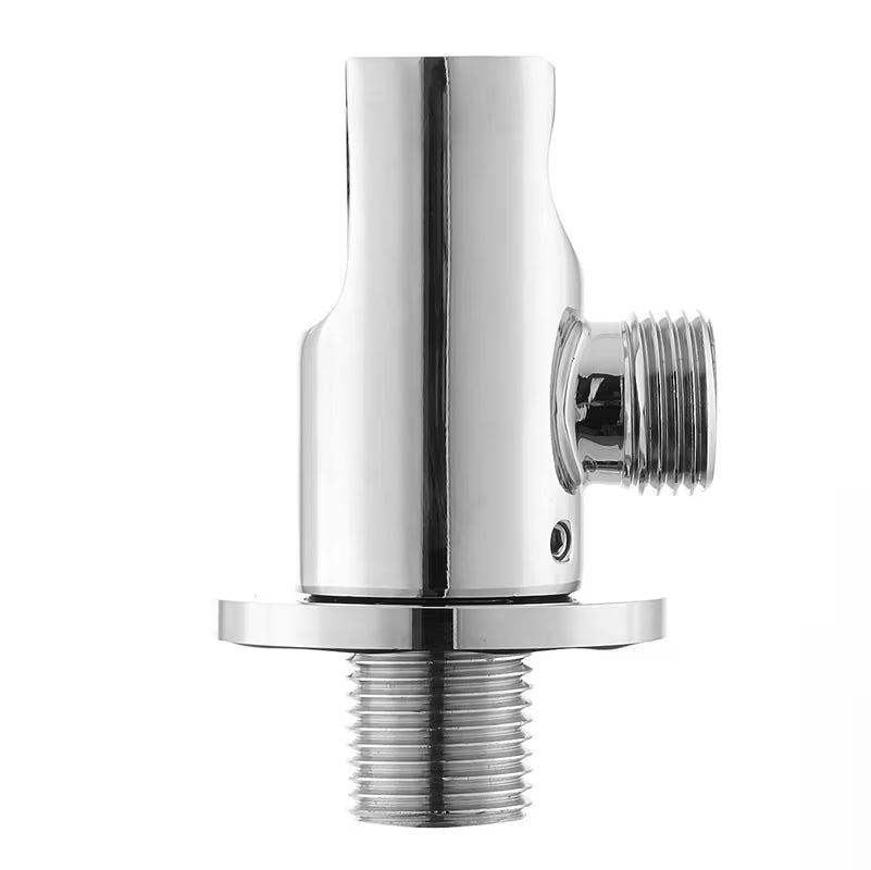 Kromirani podžbukni priključak Optima s držačem za ručnu tuševi u okruglom dizajnu