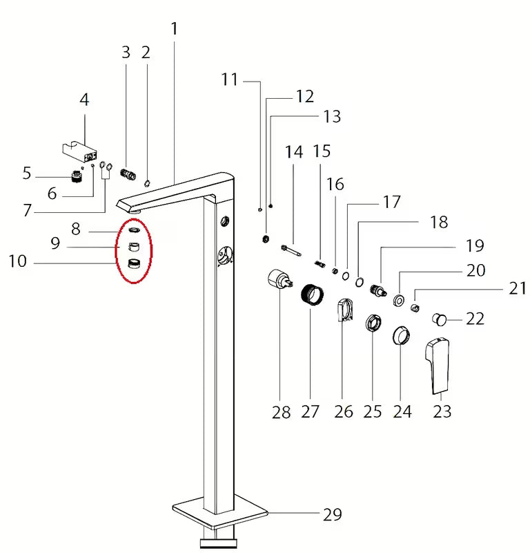 Perlator Optima pro za prozračivanje mlaza i uštedu vode pri korištenju baterije