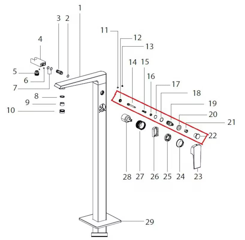 Preusmjerivač Optima pro baterije pro za jednostavno prebacivanje protoka vode između izlaza