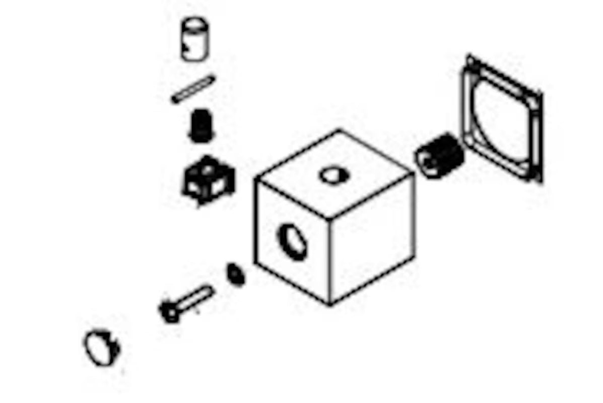 Zamjenska ručica Optima pro za termostatsku tuš miješalicu pro jednostavnu zamjenu i udobno rukovanje.