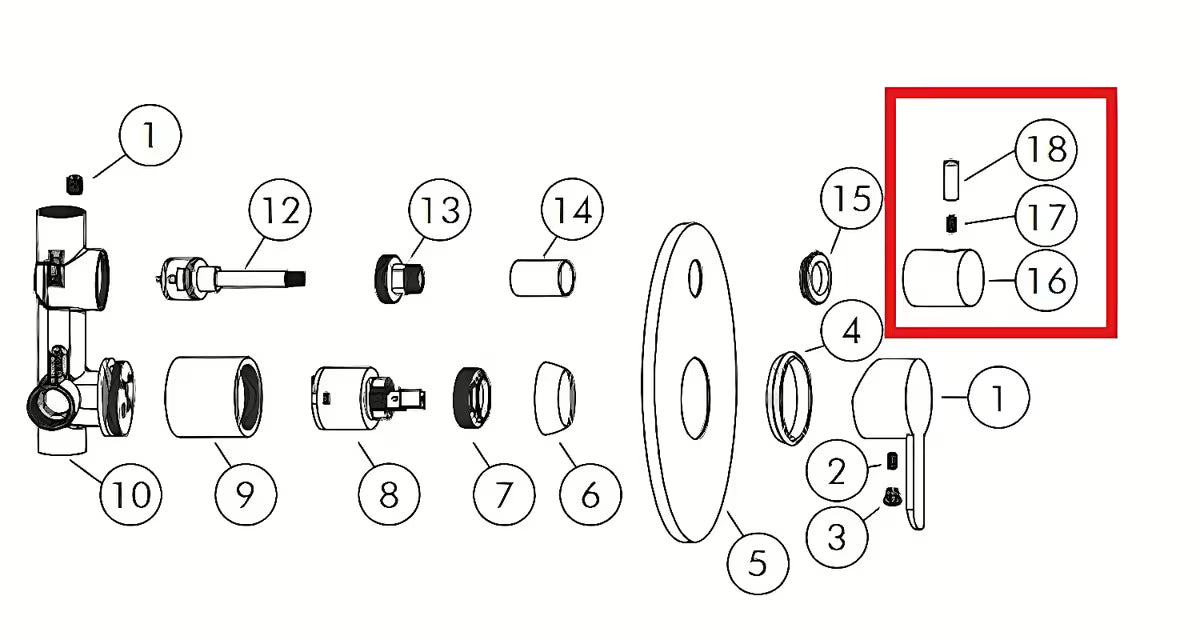 Zamjenska ručica Optima pro za tuš slavinu s ergonomskim oblikom i modernim izgledom