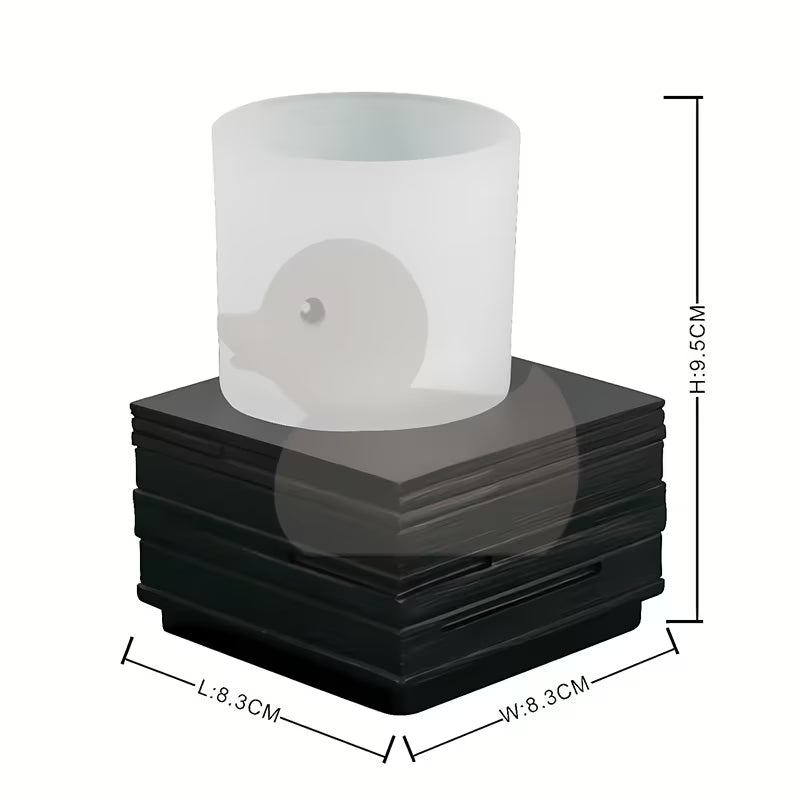 Smeđa samostojeći posuda Optima Salea modernog četvrtastog dizajna za kupaonicu.