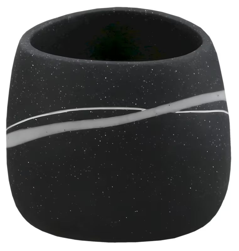 Samostojeći posuda Optima Sidao u crnoj mat izvedbi za kupaonicu.