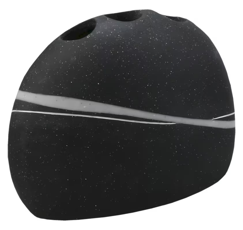 Samostojeći držač četkica Optima Sidao u crnoj mat izvedbi s modernim dizajnom