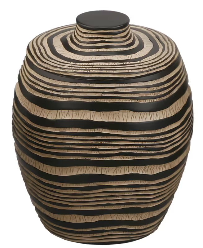 Smeđi samostojeći kutija s poklopcem Optima Soreta modernog okruglog dizajna za kupaonicu.