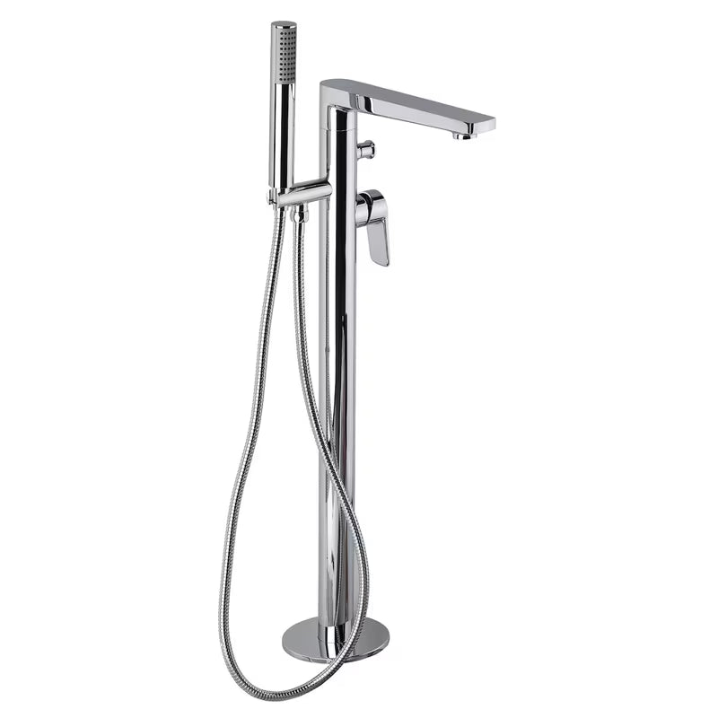 Podna miješalica za kadu Optima Chrome pro samostojeći kadu s tuš setom u krom izvedbi.