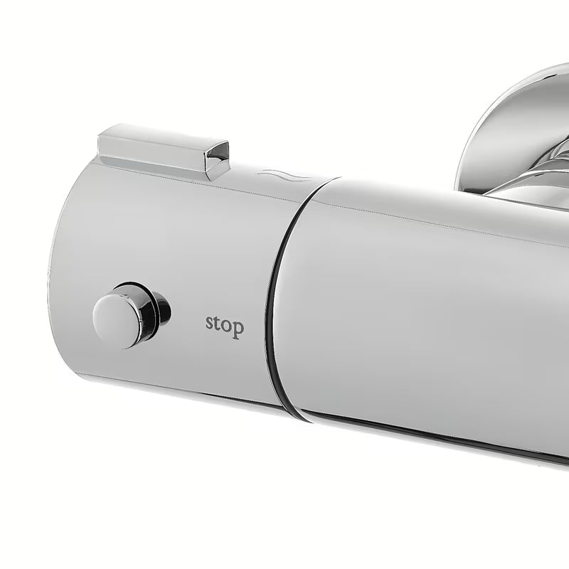 Termostatska zidna miješalica za kadu Optima Chrome u krom izvedbi bez tuš seta.