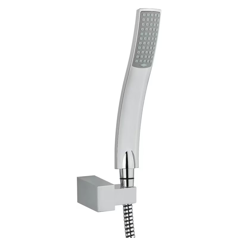 Optima set za kadu u krom izvedbi s ručnim tušem, držačem i tuš crijevom