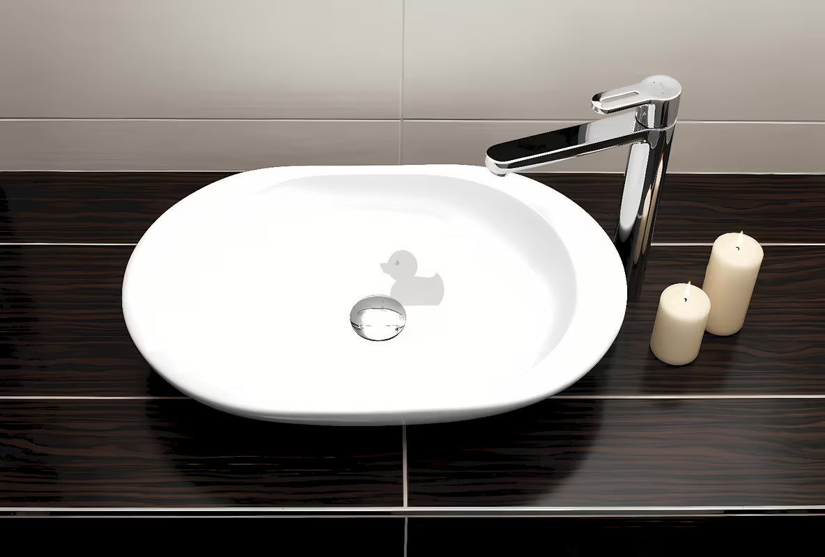 Optima Chrome kromirana neuzatvoriva odvod za umivaonik s uklonjivom kapicom