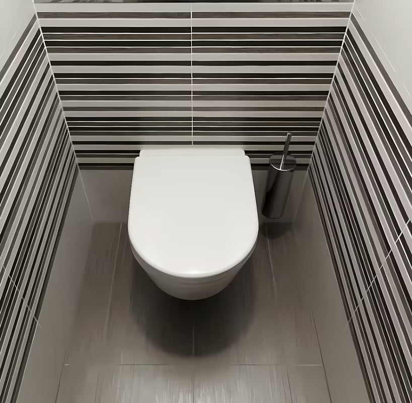 ČETKA za Wc Optima Chrome od poliranog nehrđajućeg čelika s mogućnošću zidne montaže ili postavljanja na pod.