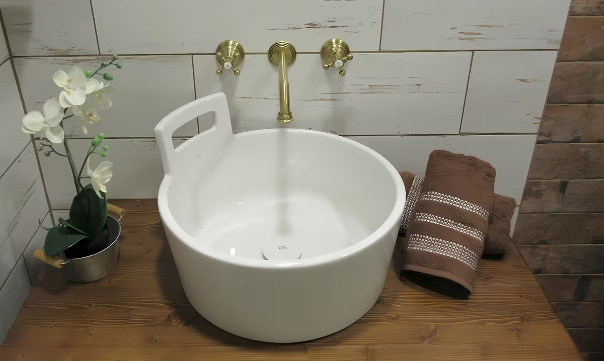 Paffoni Belinda podžbukna ventilna miješalica za umivaonik u brončanoj izvedbi