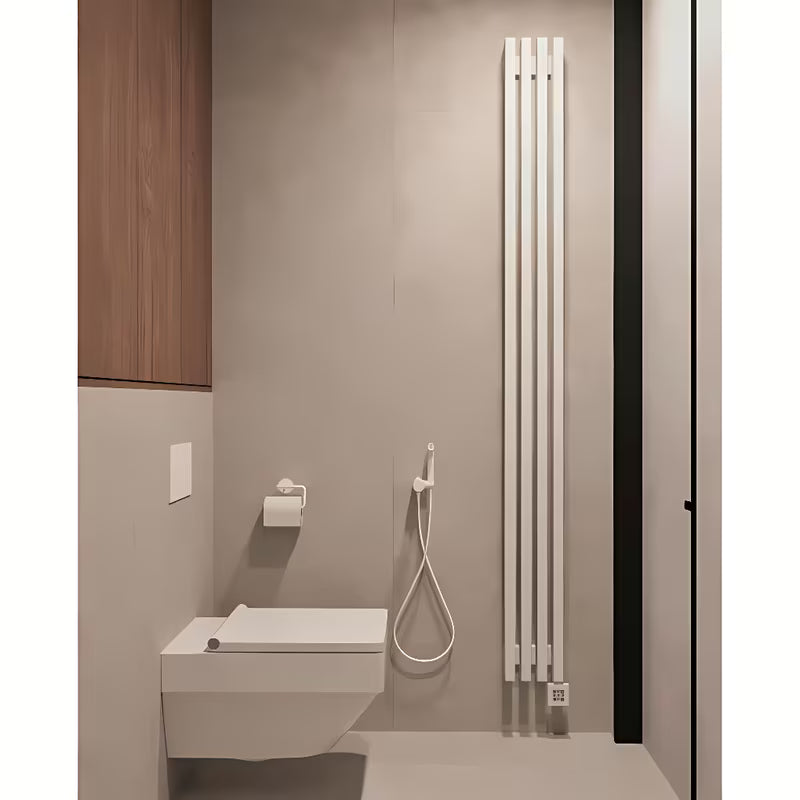 Jednoručna Baterija podžbukna miješalica za bide s bide tušem u bijeloj boji s mat površinom