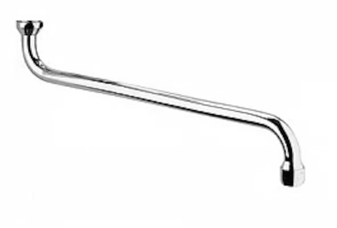 Kromirani zamjenski nosač tuša Paffoni Laguna u S-obliku, okrugla izvedba.