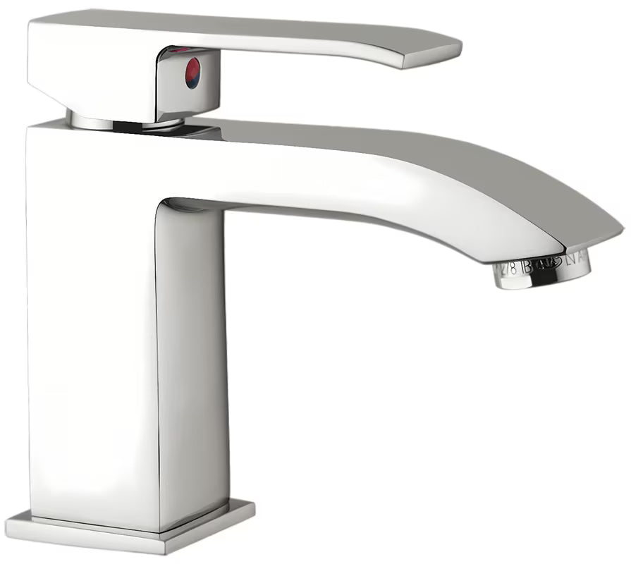 Paffoni Level jednoručna baterija miješalica za umivaonik u krom izvedbi bez odvoda pro za ugradnju na ploču.