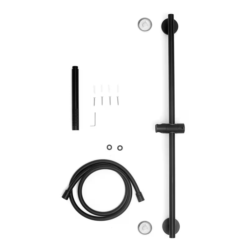 Zidni tuš set Paffoni Life u mat crnoj izvedbi s jednom funkcijom