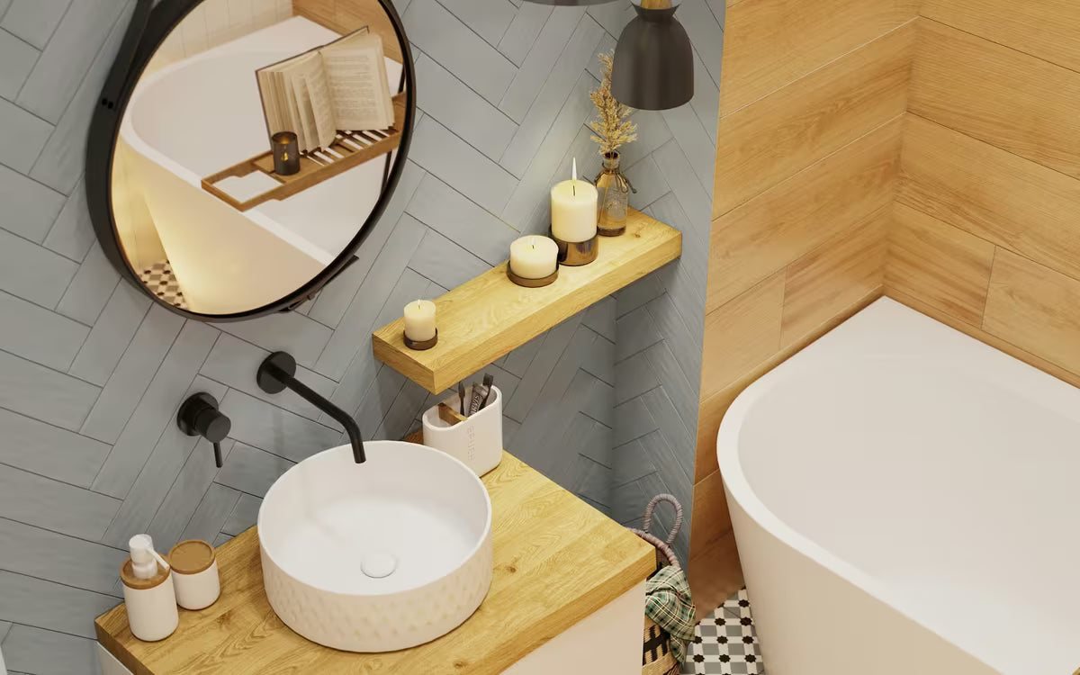 Podžbukna miješalica za umivaonik Paffoni Light u crnoj mat izvedbi s ručicom