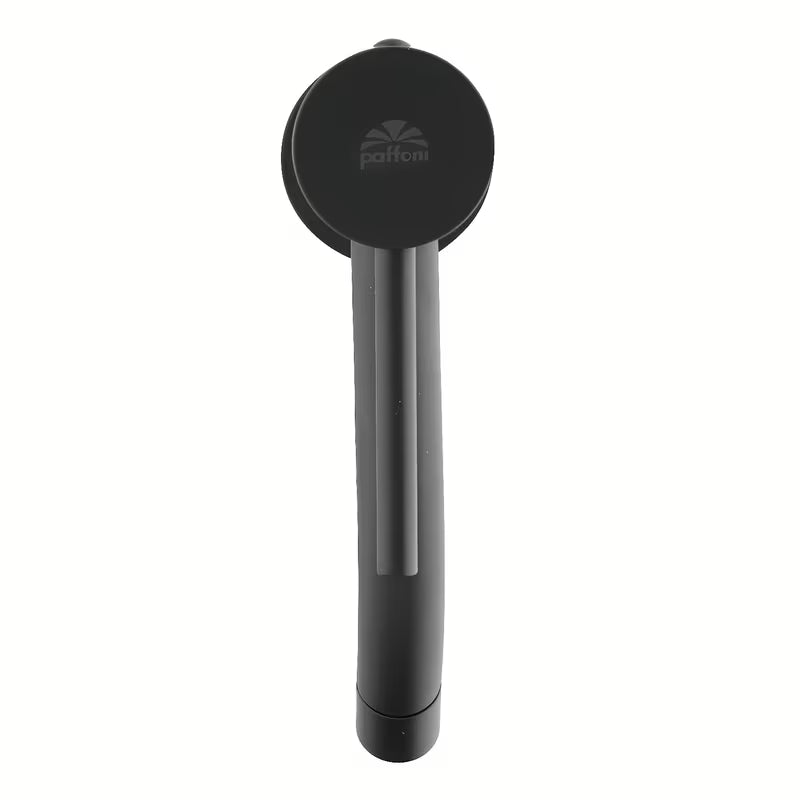 Jednoručna Baterija stojeća miješalica za umivaonik Paffoni Light u crnoj mat izvedbi bez odvoda.