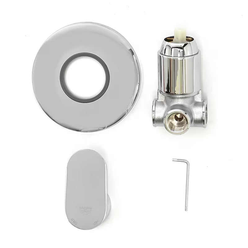 Paffoni Pavia podžbukna jednoručna baterija miješalica za tuš u kromiranoj izvedbi zaobljenog dizajna