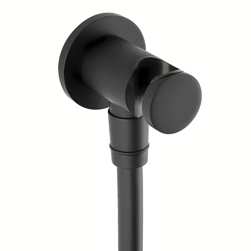 Podžbukni priključak Paffoni u crnoj izvedbi, prikladan za modernu kupaonicu