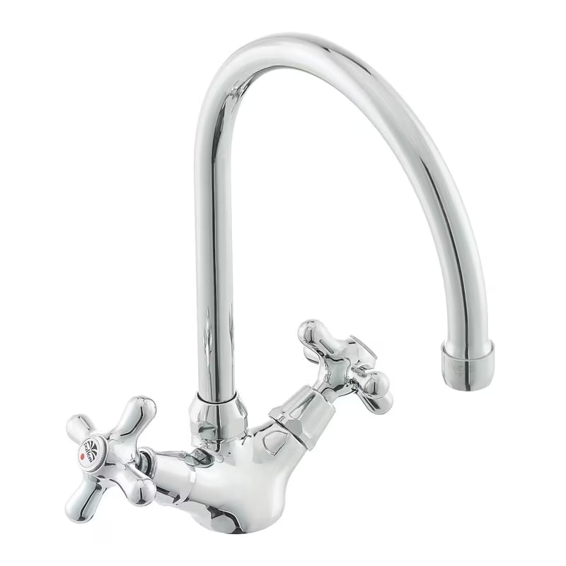 Paffoni Ricordi ventilna stojeća miješalica za sudoper s okretnim izljevom u krom izvedbi