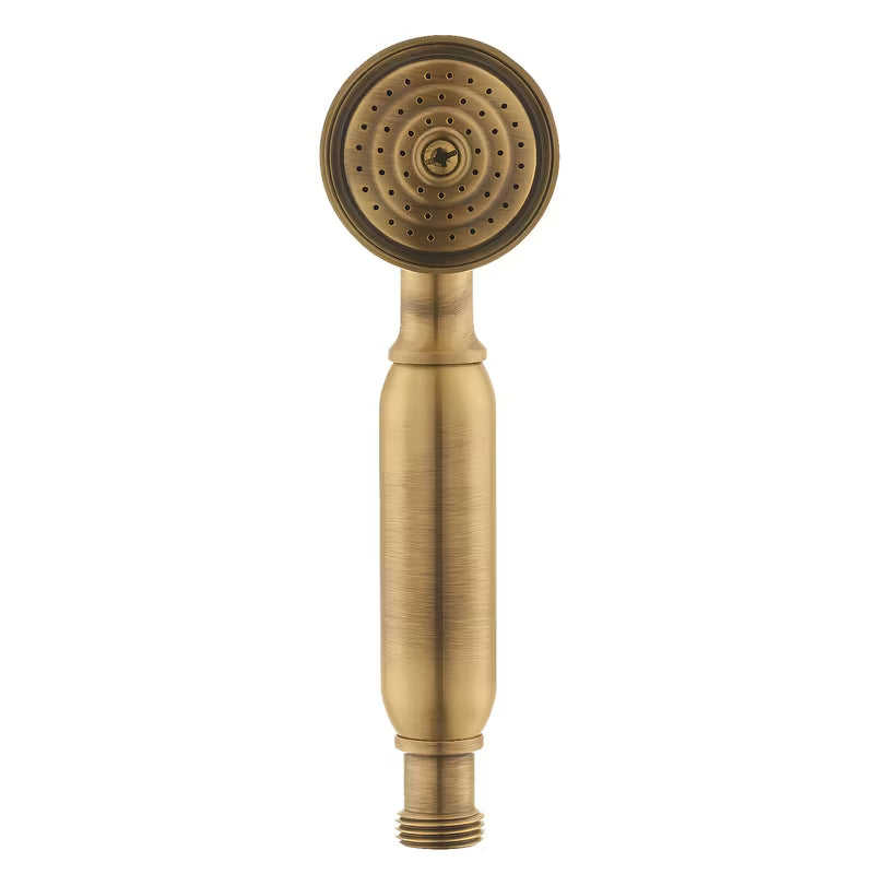 Ručni tuš Paffoni Ricordi u brončanoj izvedbi s retro dizajnom i promjerom Ø 5,3 cm.