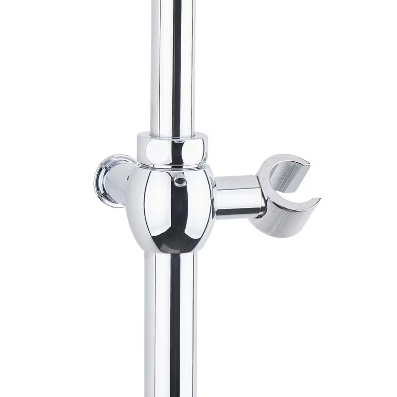 Metalni tuš sustav Paffoni Ricordi u retro dizajnu s nadglavnom i ručnom tuš slušalicom u izvedbi chrome.