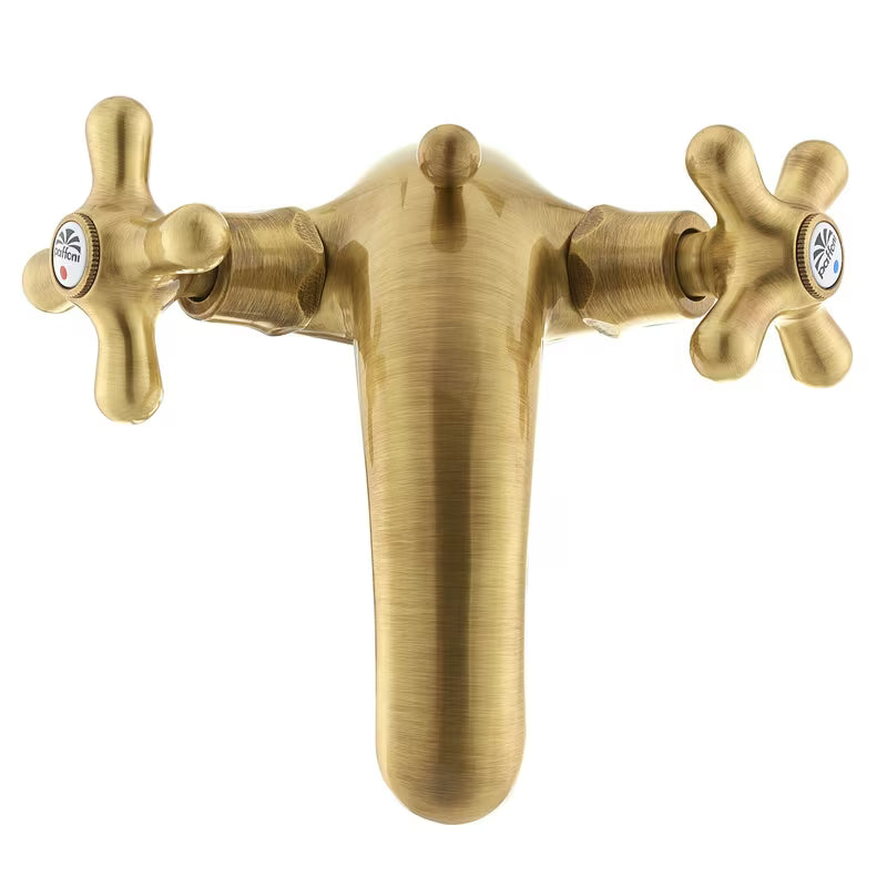 Paffoni Ricordi ventilna stojeća miješalica za umivaonik u brončanoj izvedbi s retro dizajnom