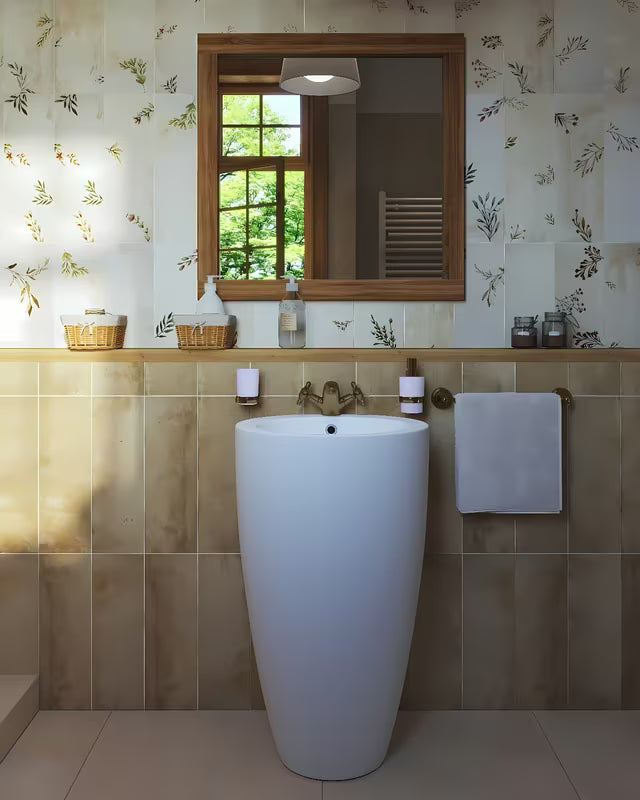 Paffoni Ricordi ventilna stojeća miješalica za umivaonik u brončanoj izvedbi s retro dizajnom