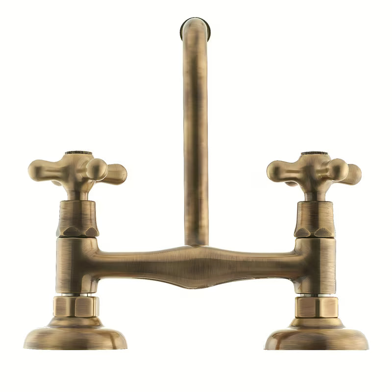 Paffoni Ricordi zidna ventilna miješalica za umivaonik u brončanoj izvedbi s okretnim izljevom